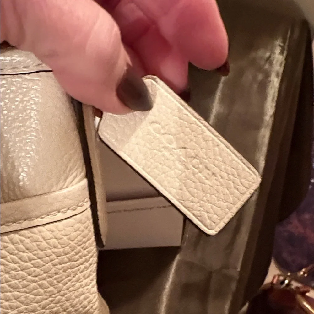 Coach Cream leather file Crossbody Bag A2081-91167